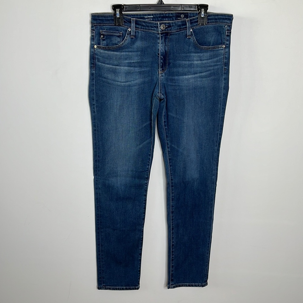 AG Adriano Goldshmied Prima Cigarette Leg Blue Jeans Sz‎ 30